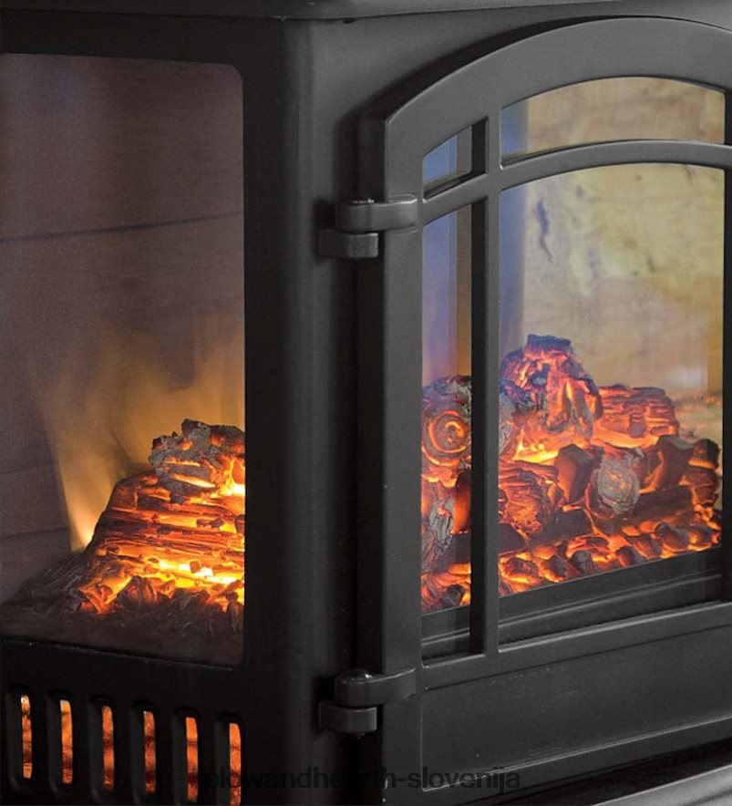 panoramski kvarčni infrardeči grelec - črn Plow & Hearth 2V46082932 Ognjišče