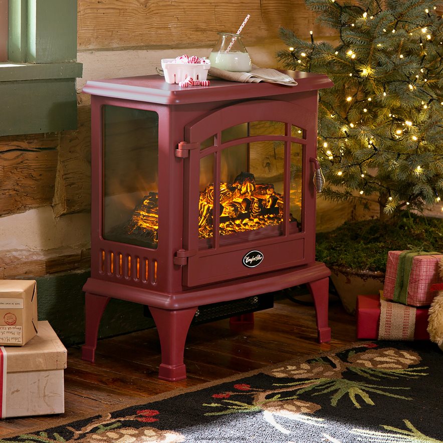 panoramski kvarčni infrardeči grelec - črn Plow & Hearth 2V46082932 Ognjišče