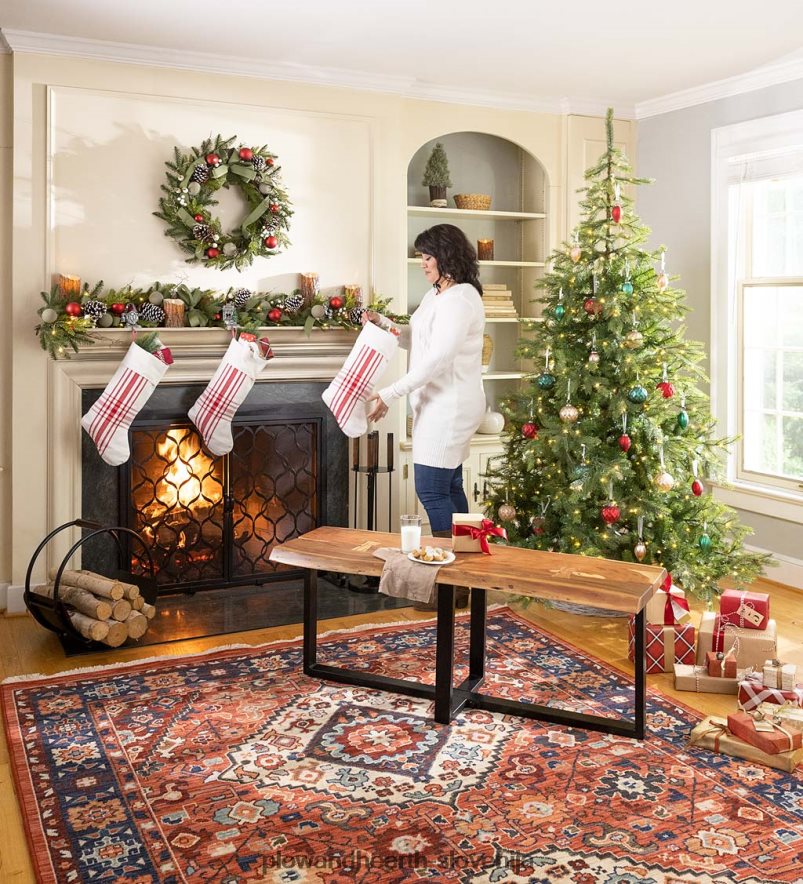 dvovratna kaminska mreža astoria Plow & Hearth 2V46083150 Ognjišče