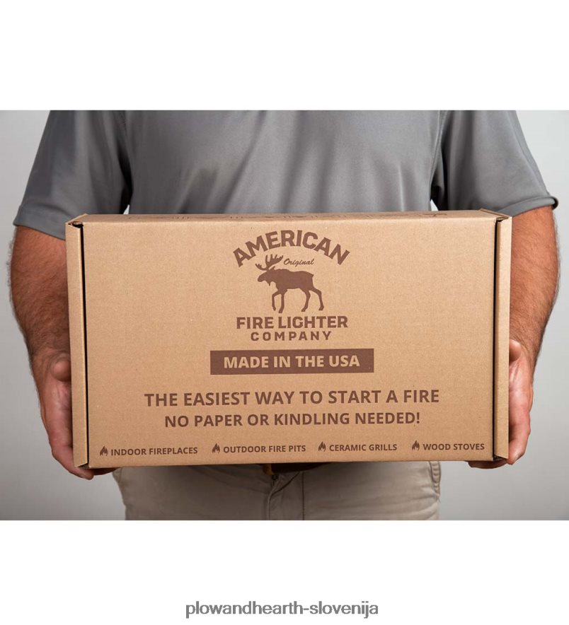 komplet ameriških vžigalnikov z oljem za svetilke s čistim gorenjem Plow & Hearth 2V46082710 Ognjišče