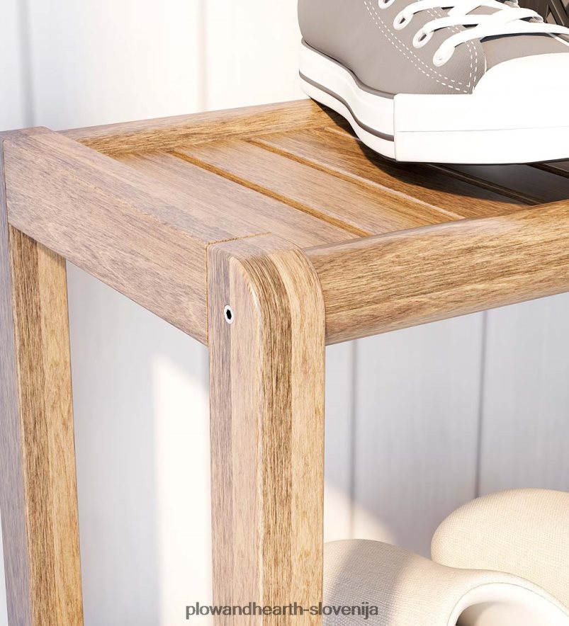 kmečka hiša s tremi policami konzolna knjižna omara stojalo za shranjevanje - starinski kostanj Plow & Hearth 2V46082090 pohištvo