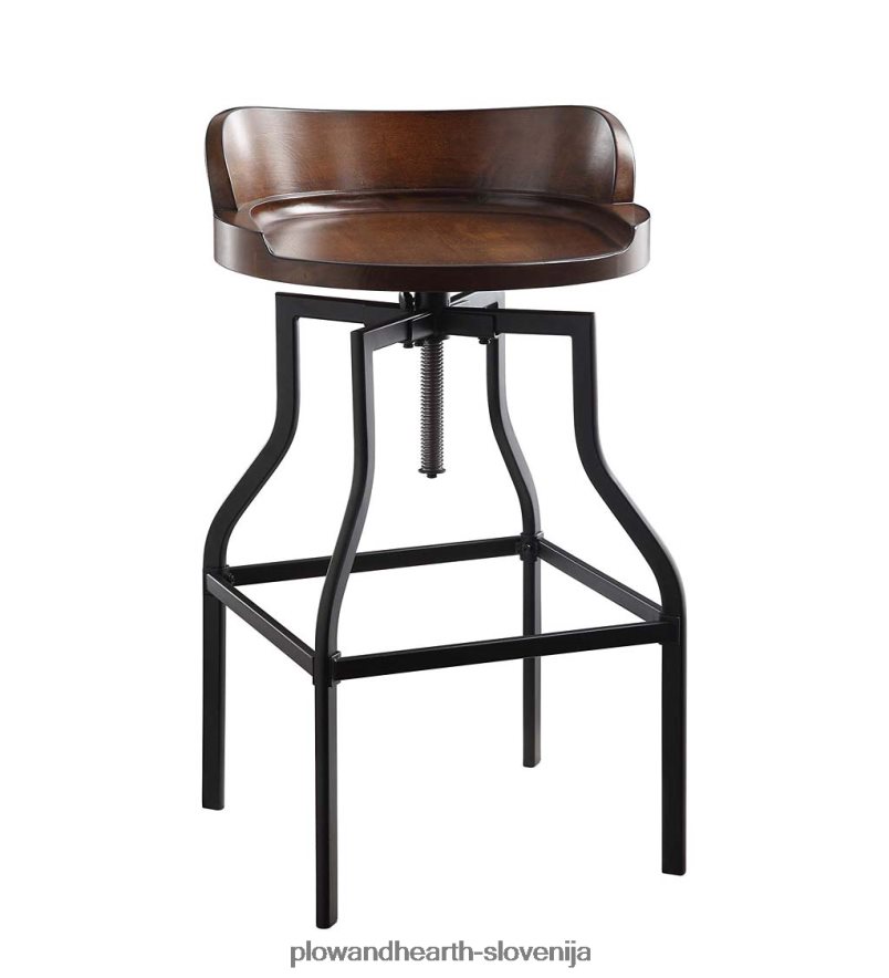 stolček z nizkim naslonjalom, nastavljiv po višini Plow & Hearth 2V46082040 pohištvo