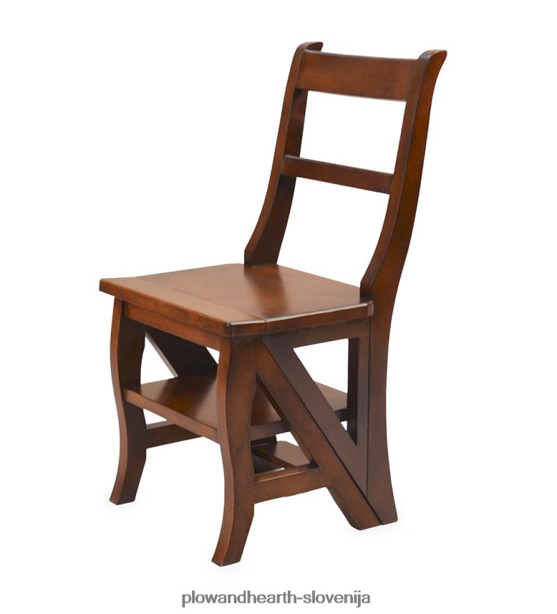 reprodukcija parawood ben franklin spremenljiv lestveni stol - kostanj Plow & Hearth 2V46082095 pohištvo