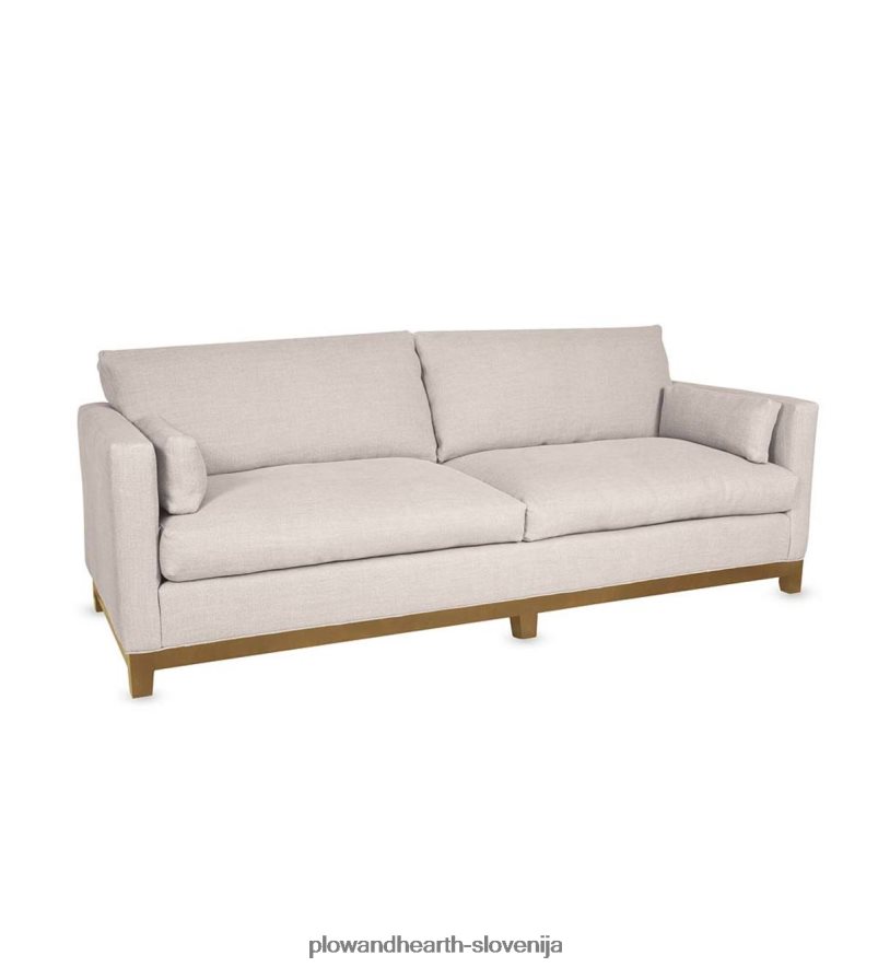 okolju prijazna ročno izdelana studijska sedežna garnitura, izdelana v ZDA - bruseljski lan Plow & Hearth 2V46082035 pohištvo