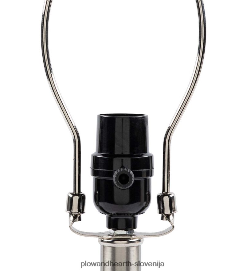 namizna svetilka iz mehurčkastega stekla z bež lanenim senčnikom Plow & Hearth 2V46082131 pohištvo