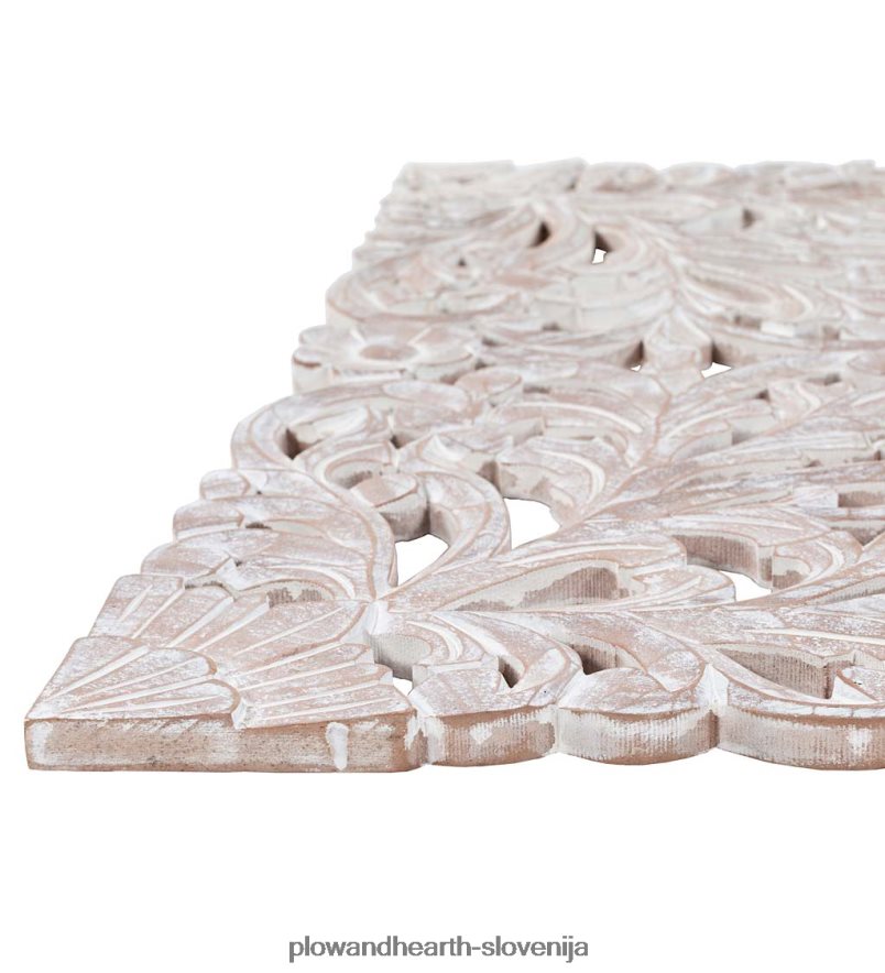 tridelna bela stenska umetnost s cvetjem Plow & Hearth 2V46082134 pohištvo