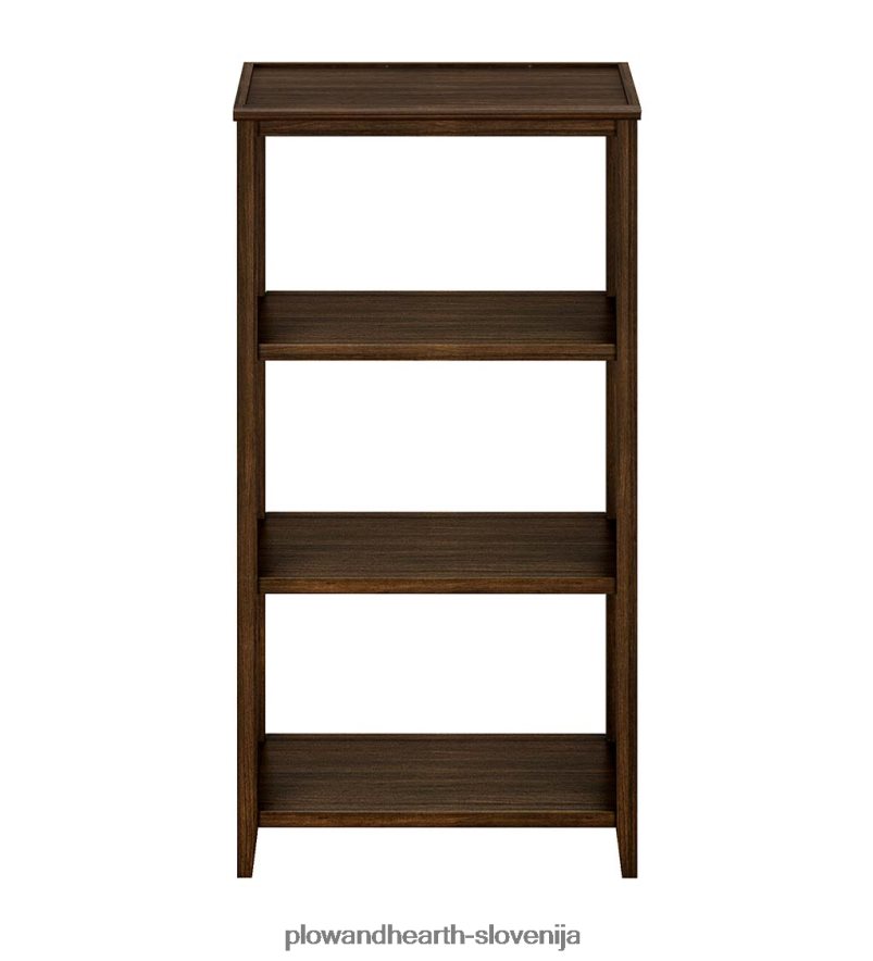 Kmečka hiša s tremi policami visoka knjižna polica za shranjevanje - prano siva Plow & Hearth 2V46082118 pohištvo