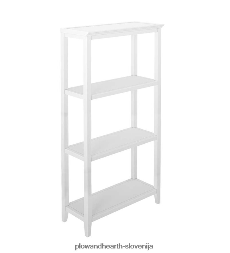 Kmečka hiša s tremi policami visoka knjižna polica za shranjevanje - prano siva Plow & Hearth 2V46082118 pohištvo