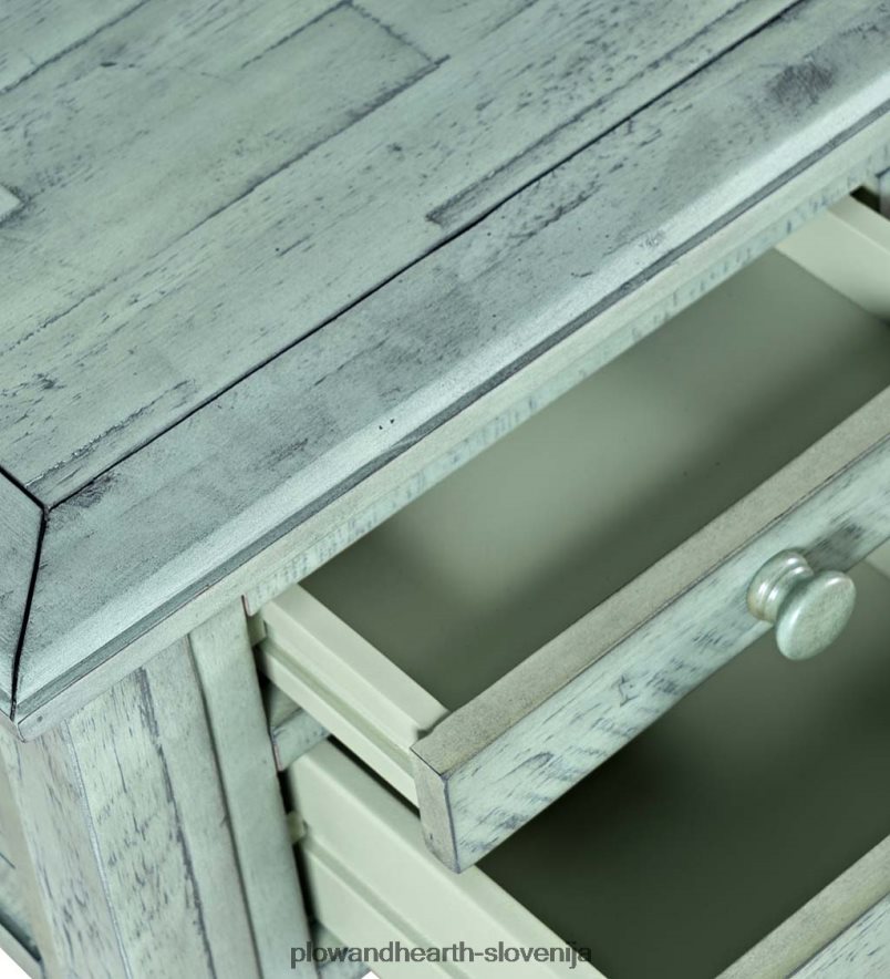 miza za elektrarno chelsea z vrati usb in električnimi vtičnicami - belo barvo scrimshaw Plow & Hearth 2V46082121 pohištvo