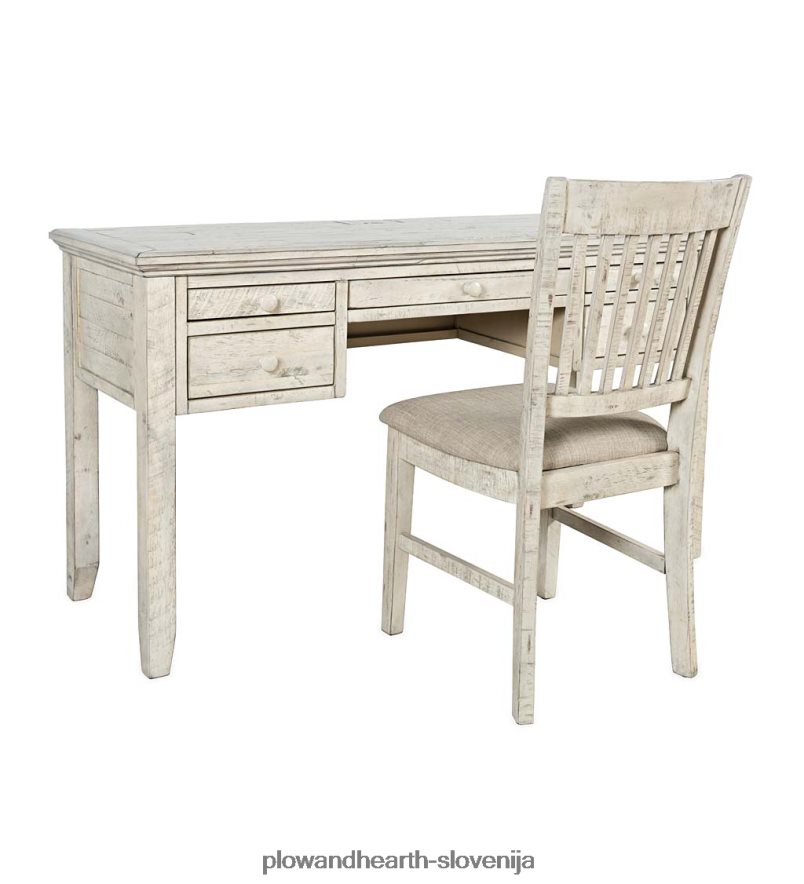 miza za elektrarno chelsea z vrati usb in električnimi vtičnicami - belo barvo scrimshaw Plow & Hearth 2V46082121 pohištvo