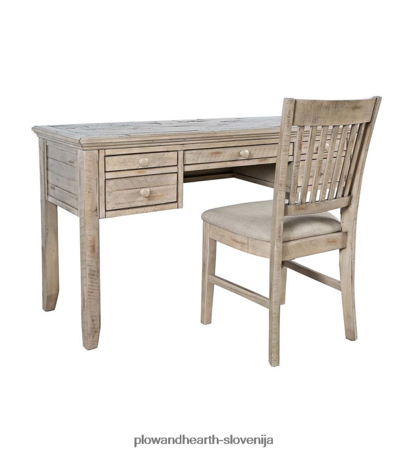 miza za elektrarno chelsea z vrati usb in električnimi vtičnicami - belo barvo scrimshaw Plow & Hearth 2V46082121 pohištvo