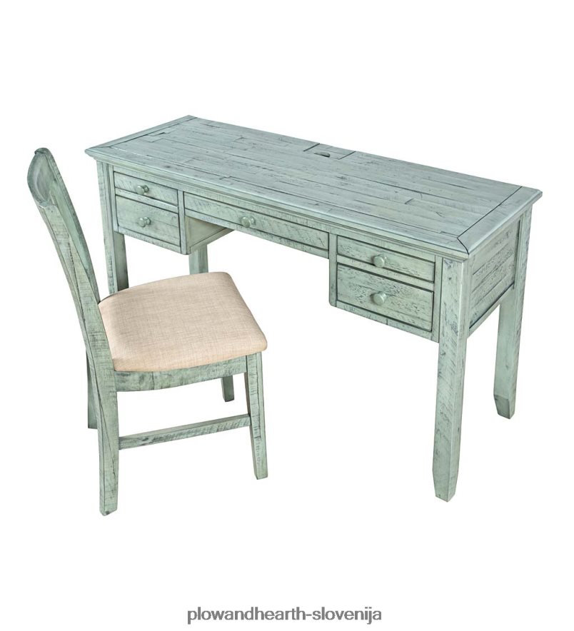 miza za elektrarno chelsea z vrati usb in električnimi vtičnicami - belo barvo scrimshaw Plow & Hearth 2V46082121 pohištvo