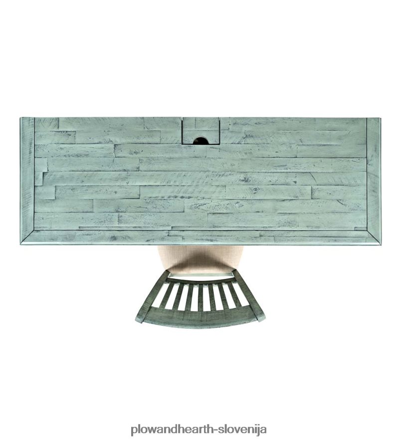 miza za elektrarno chelsea z vrati usb in električnimi vtičnicami - belo barvo scrimshaw Plow & Hearth 2V46082121 pohištvo