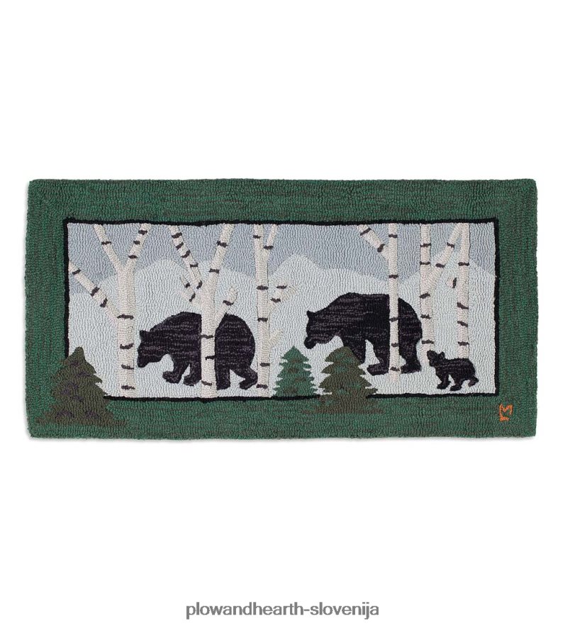 volnena preproga s tremi medvedi Plow & Hearth 2V46081755 preproge in predpražniki