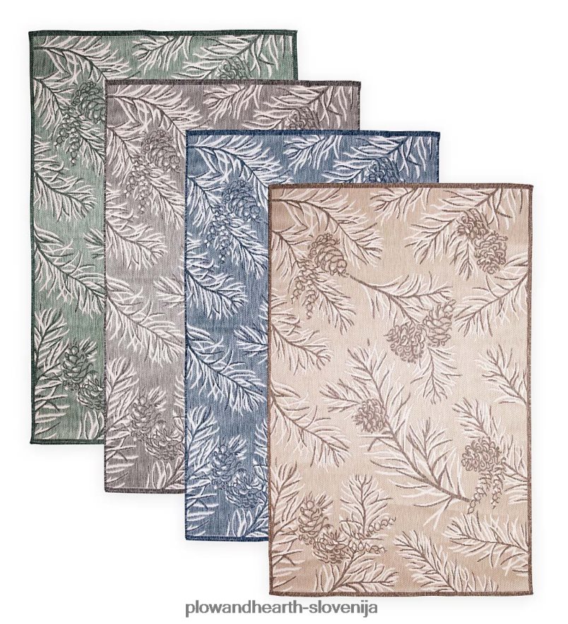 notranja/zunanja preproga iz borovega gozda Plow & Hearth 2V46081817 preproge in predpražniki