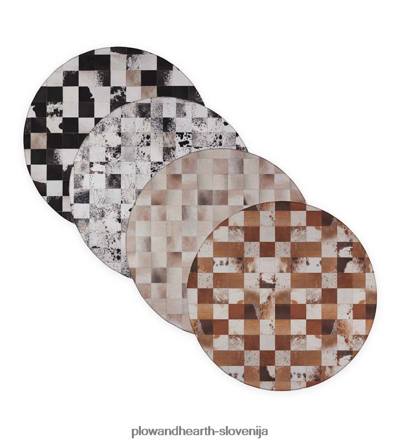 okrogla preproga Hyde Park Plow & Hearth 2V46081833 preproge in predpražniki