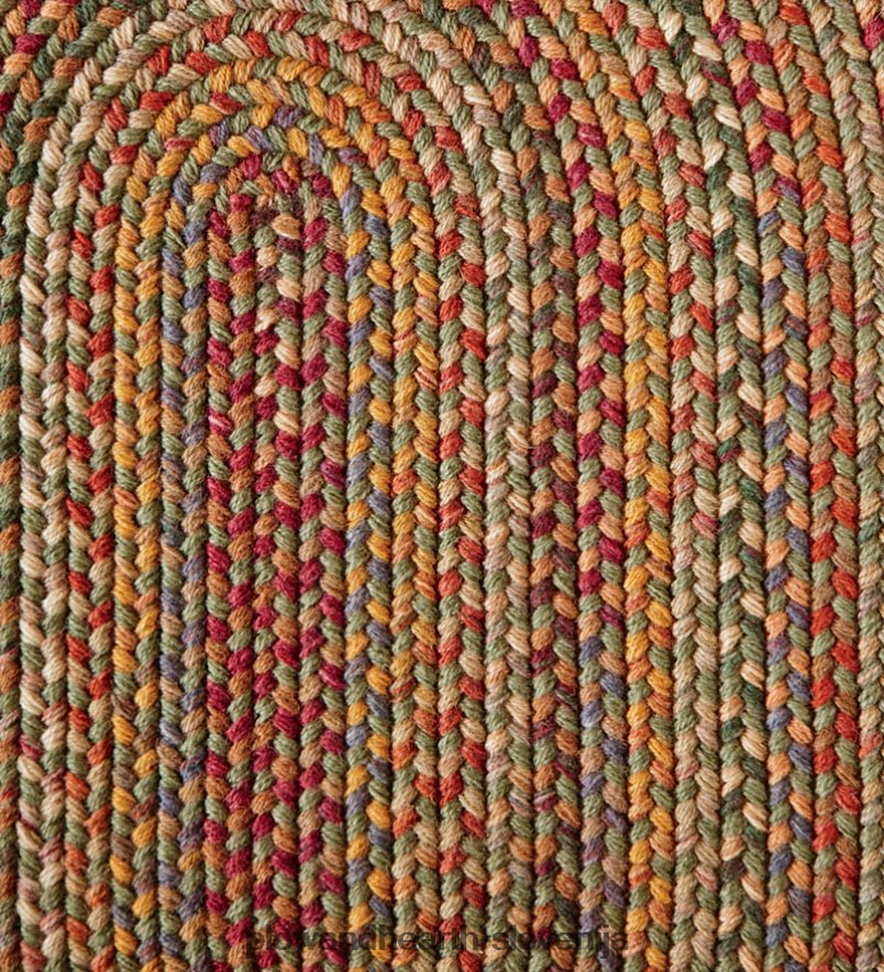 ovalne preproge iz volne blue ridge, izdelane v ZDA Plow & Hearth 2V46081770 preproge in predpražniki