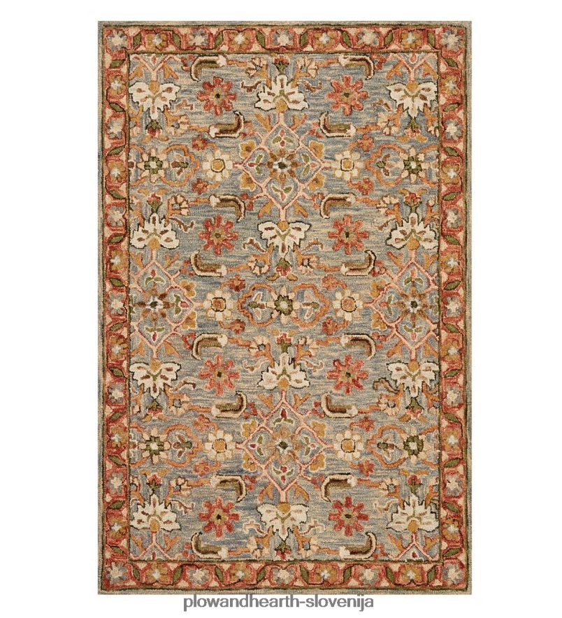 volnena preproga s cvetličnim vzorcem Kensington Plow & Hearth 2V46081820 preproge in predpražniki