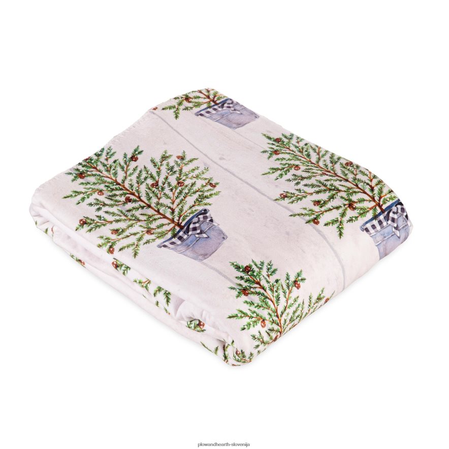božični bor šerpa flis met Plow & Hearth 2V46082303 sezonsko in darila