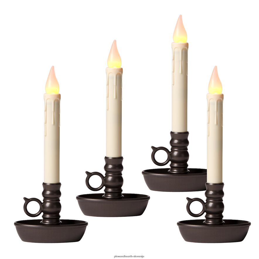 kolonialne okenske sveče na baterije Plow & Hearth 2V46082165 sezonsko in darila