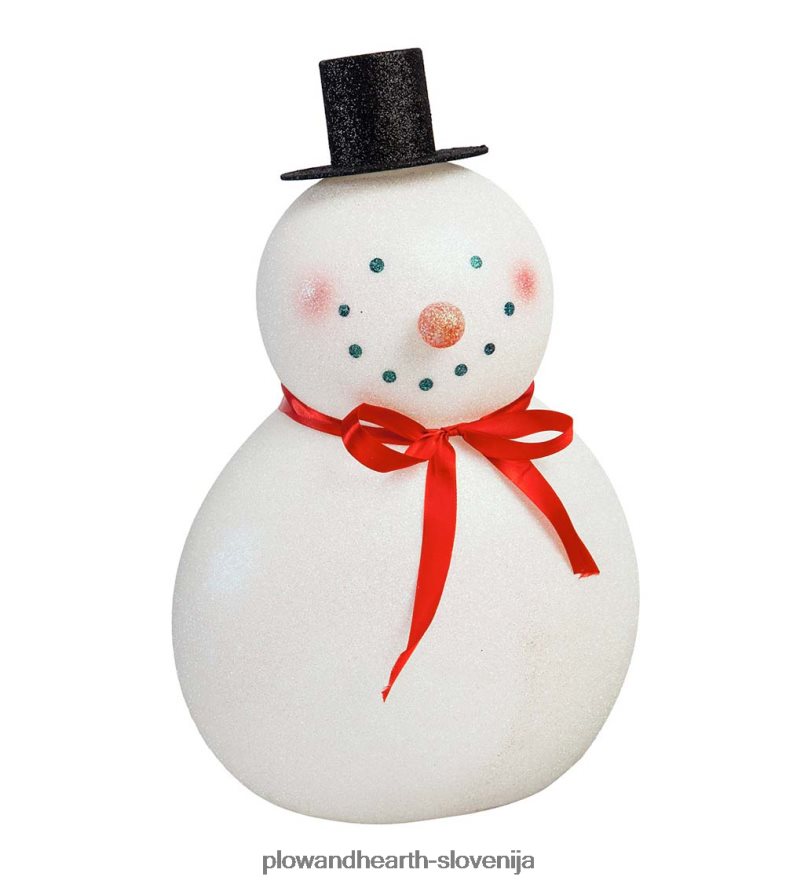 osvetljen namizni snežak Plow & Hearth 2V46082273 sezonsko in darila