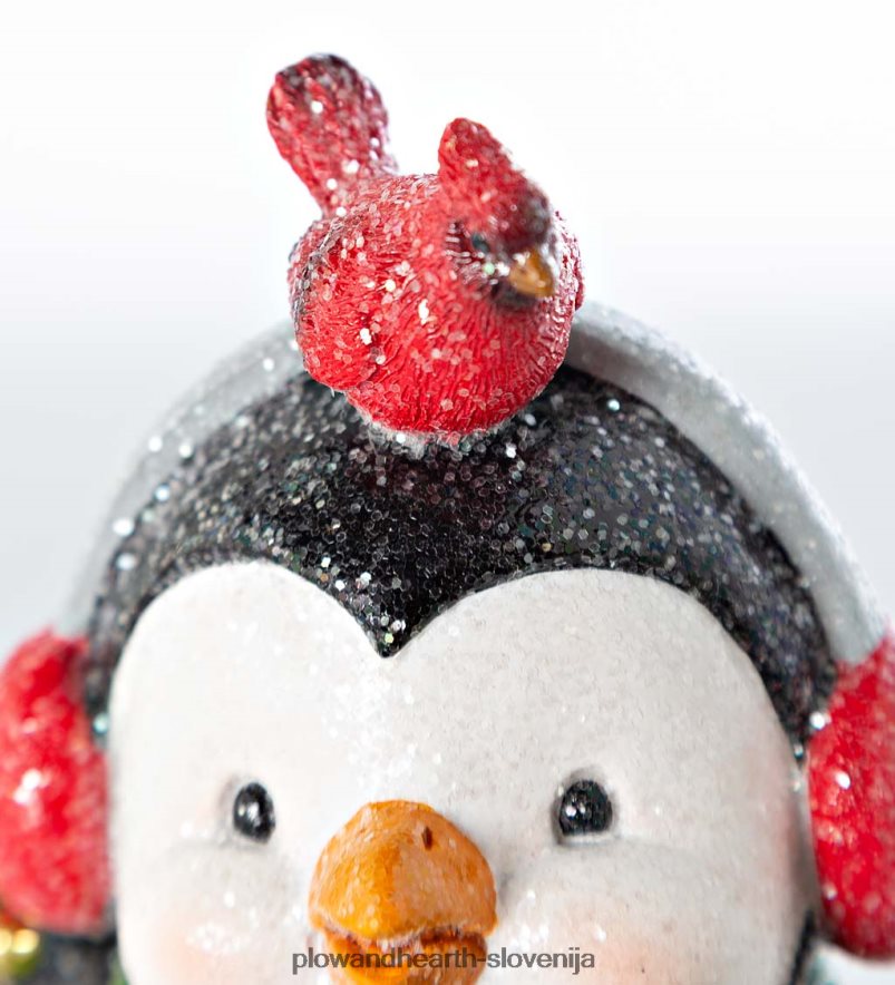 osvetljen trio pingvinov z božičnimi lučkami Plow & Hearth 2V46082211 sezonsko in darila