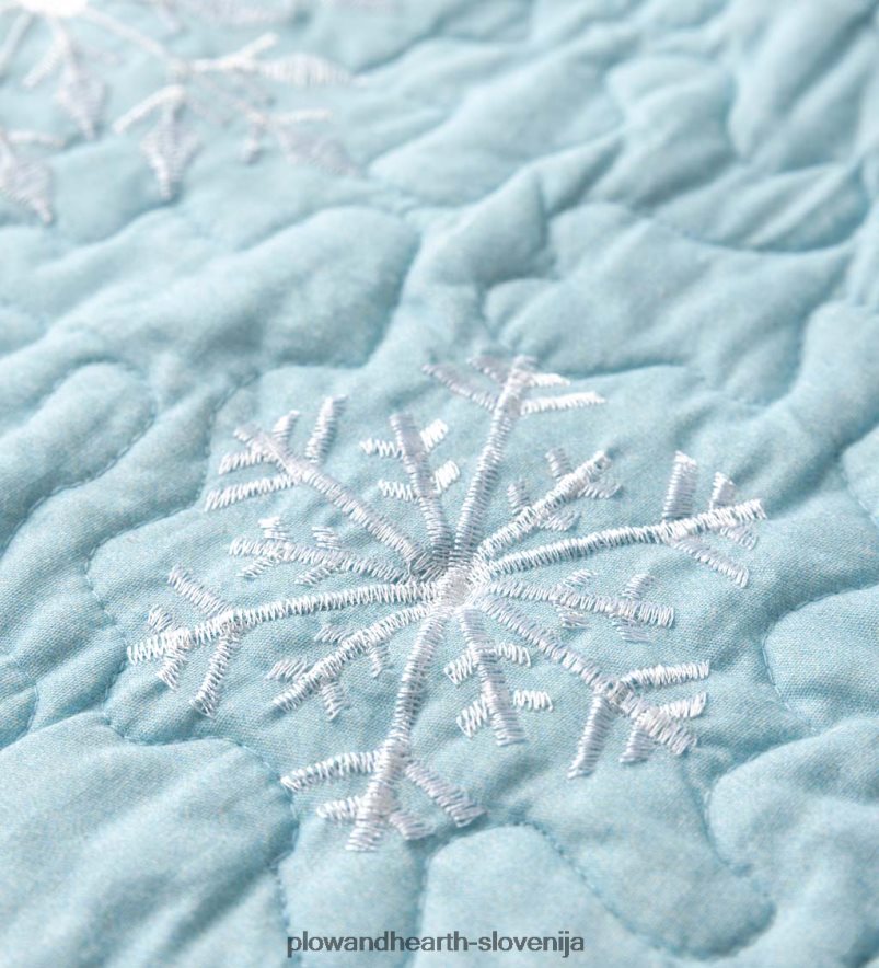 padajoče snežinke bombažno prešito vrvico Plow & Hearth 2V46082283 sezonsko in darila