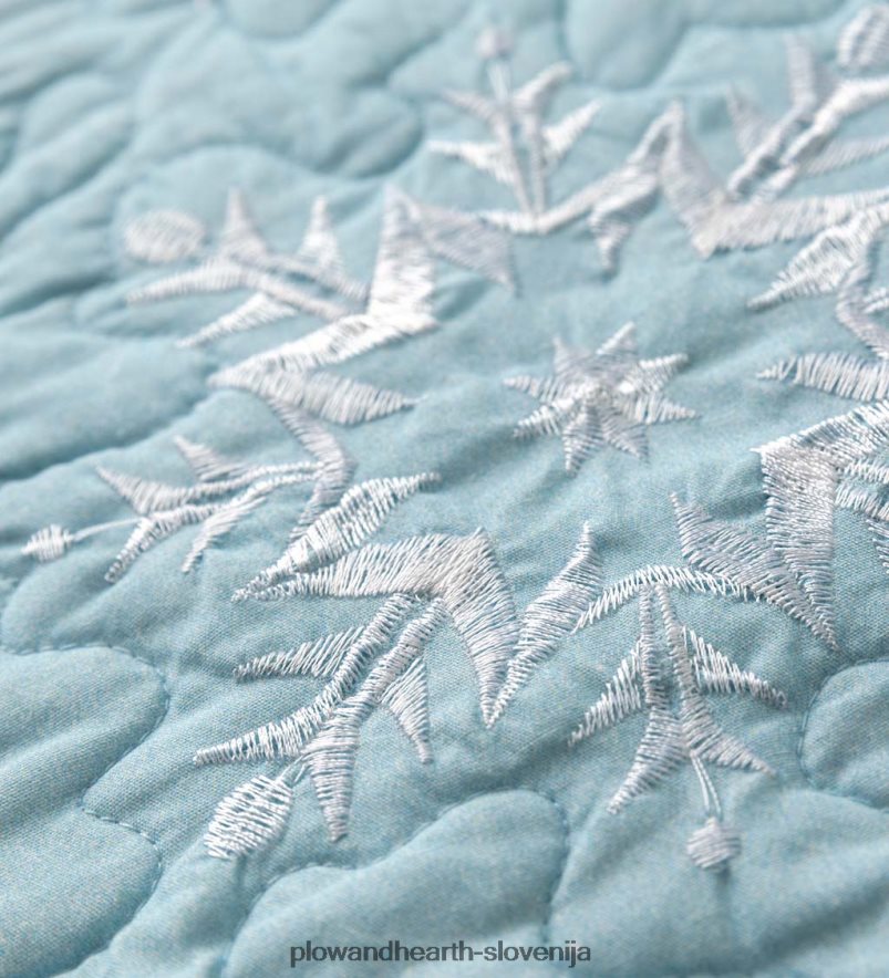 padajoče snežinke bombažno prešito vrvico Plow & Hearth 2V46082283 sezonsko in darila