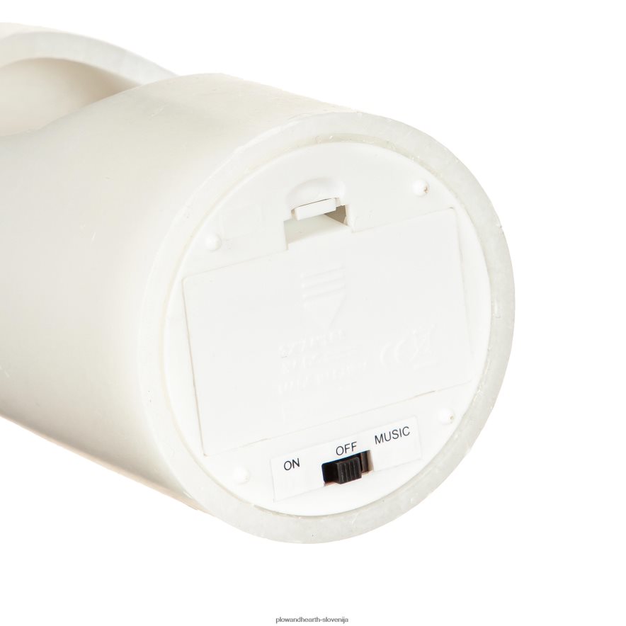 prižgana vrteča se sveča snežakov z glasbo Plow & Hearth 2V46082200 sezonsko in darila