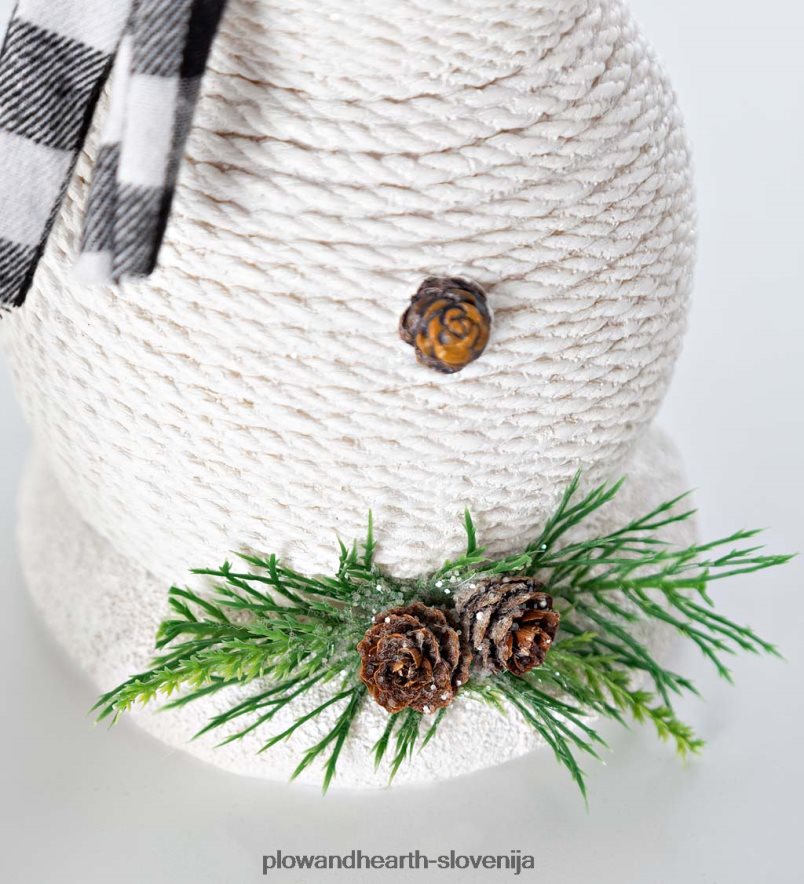 snežak družinski praznični poudarek, komplet 3 kom Plow & Hearth 2V46082174 sezonsko in darila