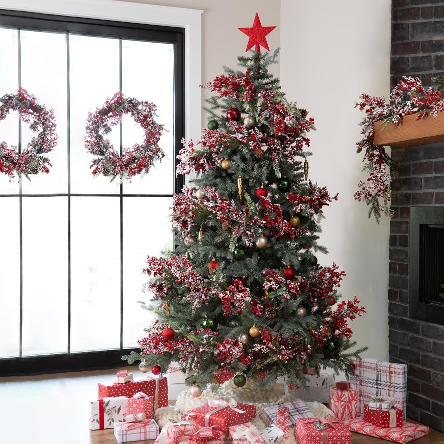 svetlikajoča se meglena božična drevesca Plow & Hearth 2V46082235 sezonsko in darila