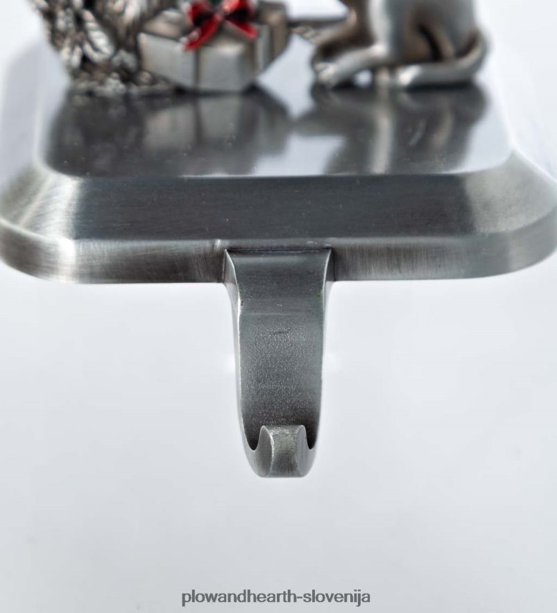 pes pri nabiralniku obešalnik za božične nogavice Plow & Hearth 2V46082137 sezonsko in darila