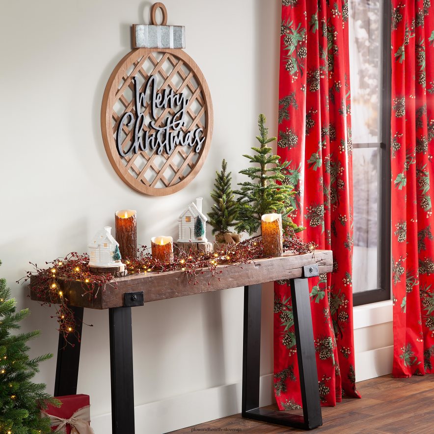 woodland brezplamenske led sveče s časovnikom, set 3 Plow & Hearth 2V46082142 sezonsko in darila