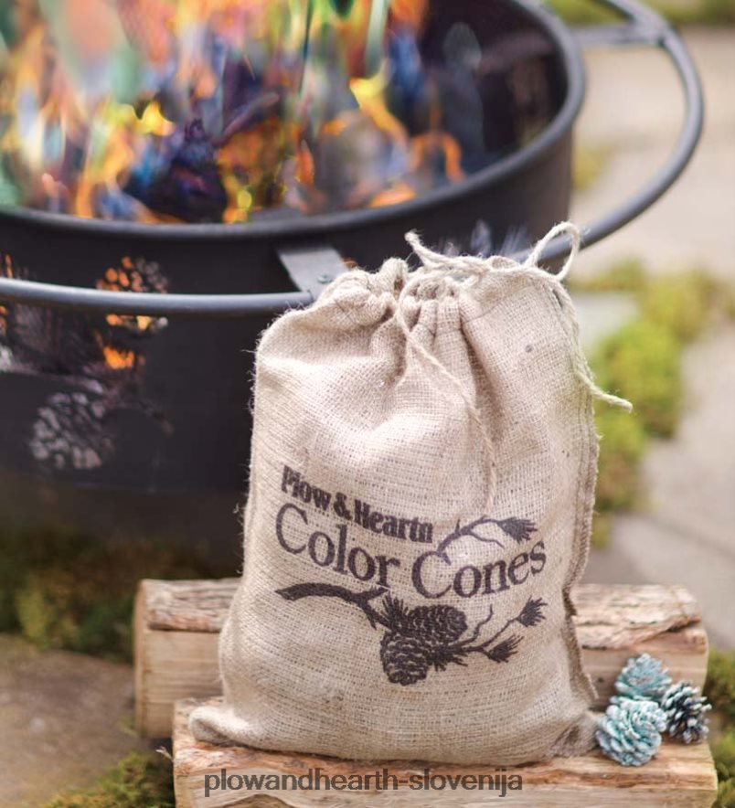 barvni stožci za kamin, ki spreminjajo barvo Plow & Hearth 2V46082708 sezonsko in darila