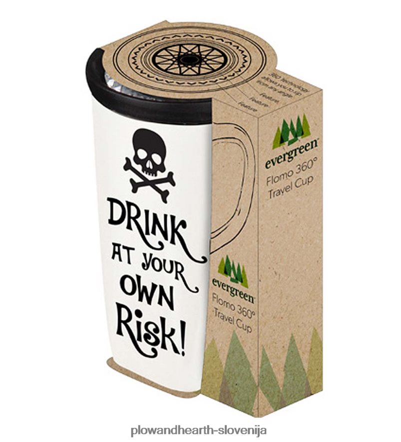 keramična potovalna skodelica flomo 360 - blagoslovljena Plow & Hearth 2V46083082 sezonsko in darila