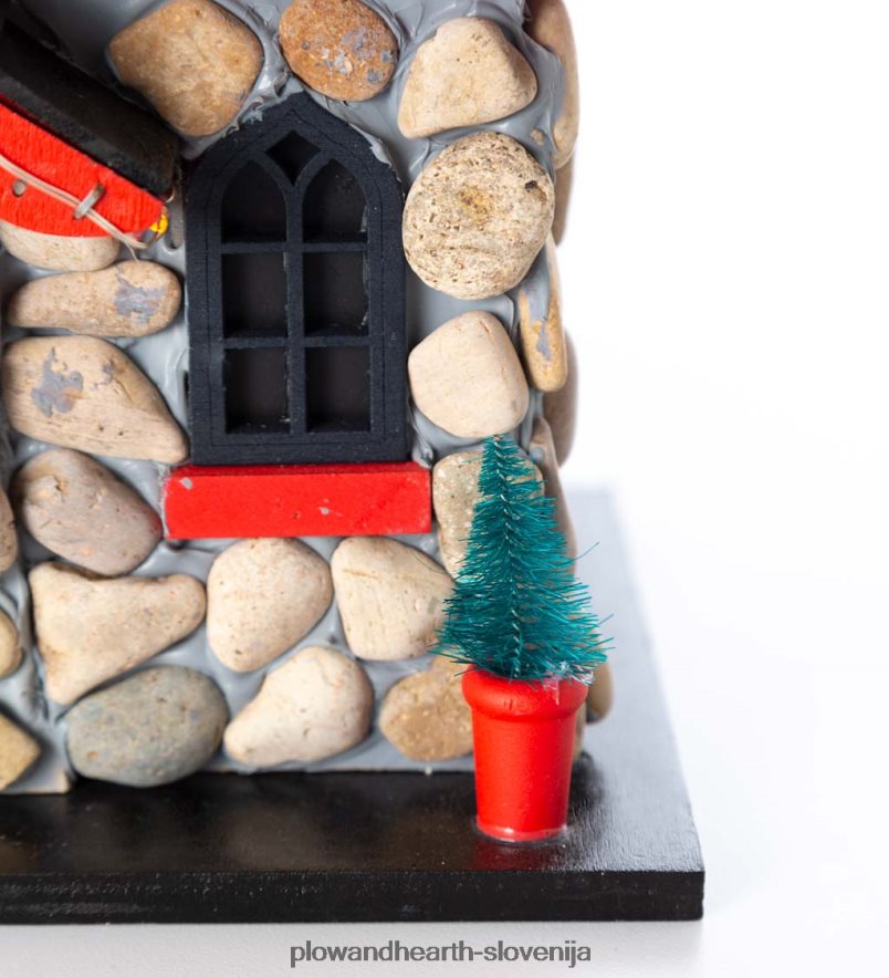 osvetljena božična koča ptičja hišica Plow & Hearth 2V46083086 sezonsko in darila