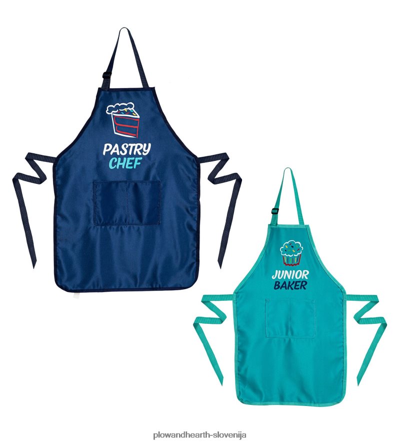 predpasnika mamica in jaz, komplet 2 - slaščičar & mladi pek Plow & Hearth 2V46083002 sezonsko in darila