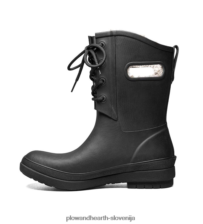 bogs amanda plush ii nepremočljivi dežni škornji na vezalke - črni - velikost 07 Plow & Hearth 2V46081075 sezonsko in darila