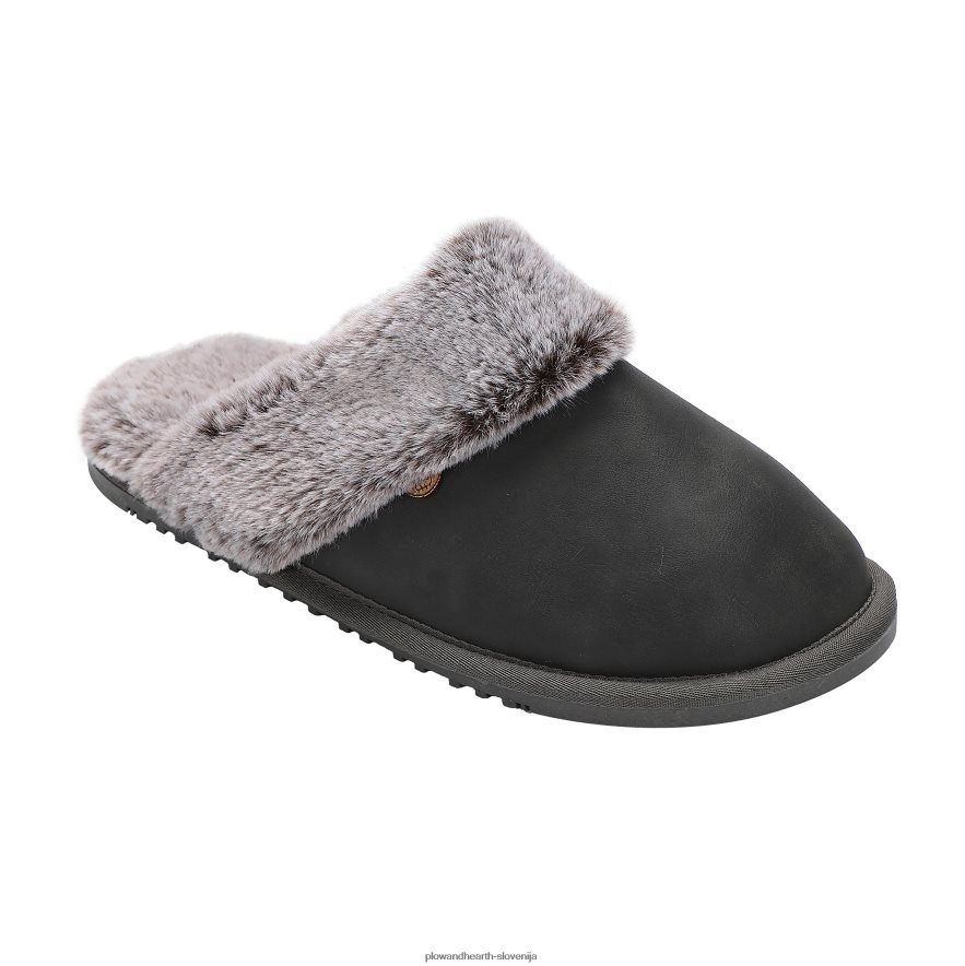 lamo ženski natikači iz semiša - povoščeno oglje - l Plow & Hearth 2V46083023 sezonsko in darila