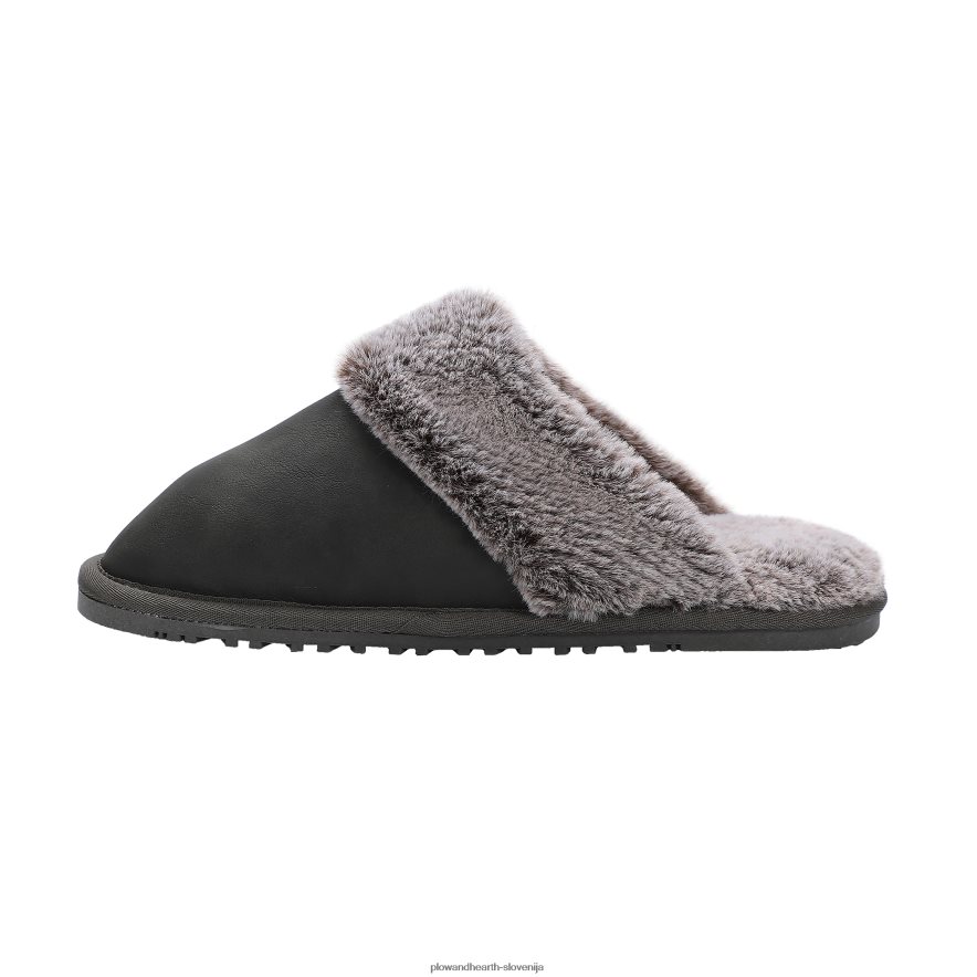 lamo ženski natikači iz semiša - povoščeno oglje - l Plow & Hearth 2V46083023 sezonsko in darila