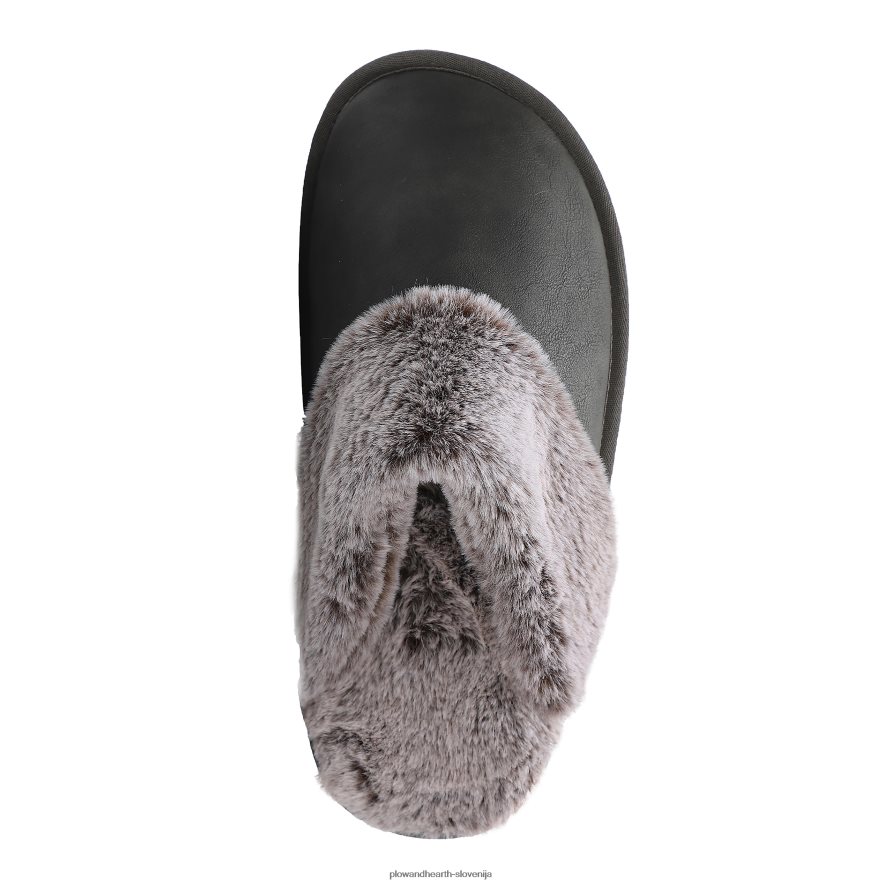 lamo ženski natikači iz semiša - povoščeno oglje - l Plow & Hearth 2V46083023 sezonsko in darila