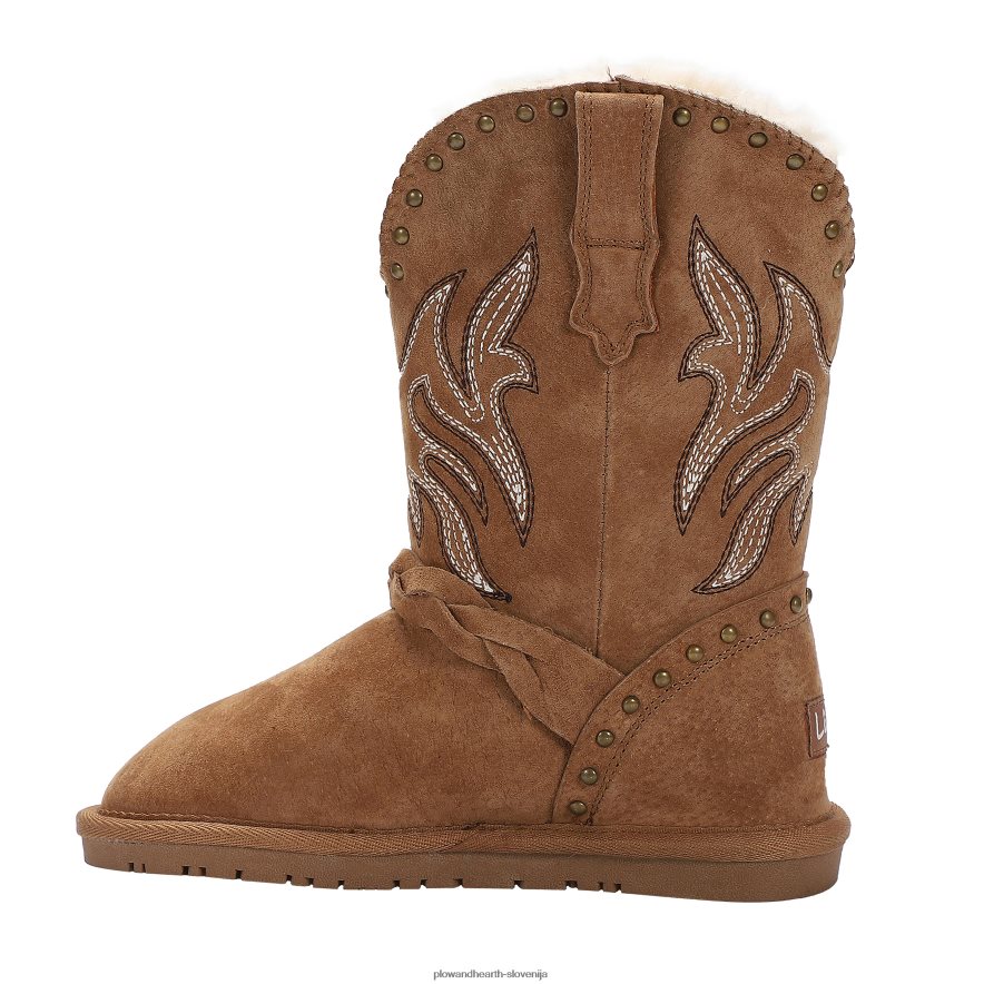 lamo otroški škornji wrangler iz semiša - kostanjevi - vel.1l Plow & Hearth 2V46083062 sezonsko in darila